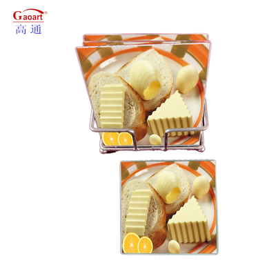 Αειφόρος σχεδιασμός Διαφανές πλωτό γυαλί Coaster Mats Pads για διακόσμηση τραπεζιού 3000 Sets