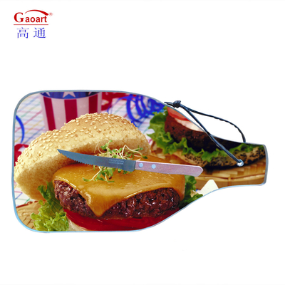 Προσαρμοσμένο Clear Cut Kitchen Cutting Board με ομαλή επιφάνεια και θραυσμένο γυάλινο ελαστικό