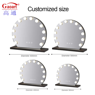Ειδικό LOGO Ναι Προσαρμοσμένο Chrome LED λαμπτήρα Hollywood καθρέφτης για μοντέρνα ματαιοδοξία