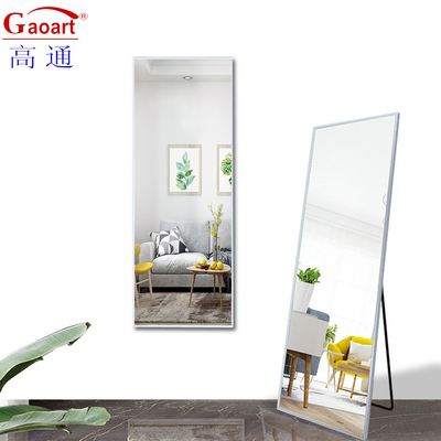 Σχεδιασμός Bevel Full Length Silver Shaving Metal Mirror για σύγχρονη κομψή διακόσμηση