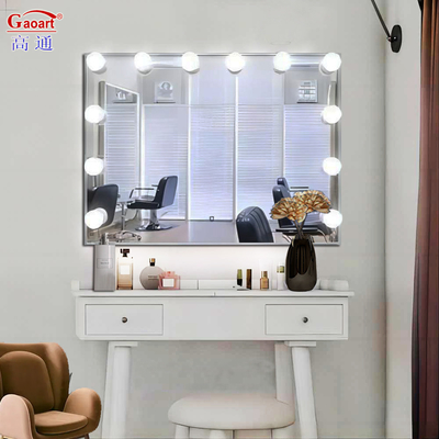 Γυάλινος καθρέφτης Σπίτι διακόσμηση Shine Spiegel Full Body Pro Cosmetic Vanity Makeup LED Hollywood Lights καθρέφτης