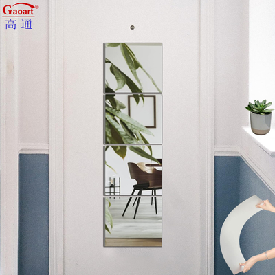 Ακρυλικό φύλλο καθρέφτη Custom Design Οικιακή διακόσμηση τοίχου πλαστικών αυτοκόλλητων αυτοκόλλητων για το σπίτι