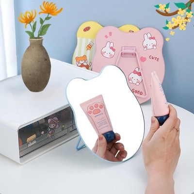 Μίνι στρογγυλό Custom Pocket Heart σχήμα ρυθμιζόμενο φως καθρέφτη μακιγιάζ για Lady Dressing