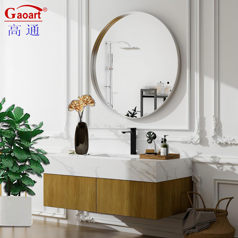 Γυαλί καθρέφτης Art Deco Στυλ Στυλ Στρογγυλή διακόσμηση τοίχων για Top Fashion Ντους Σταθμός