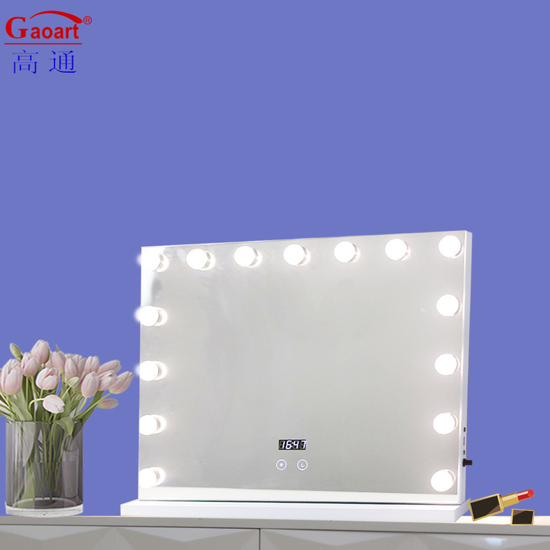 Ταιριάζοντας Full Size LED φωτισμένο Hollywood καθρέφτη για υπνοδωμάτιο και μπάνιο φορητό