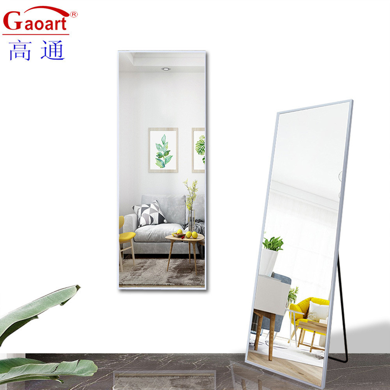 Σχεδιασμός Bevel Full Length Silver Shaving Metal Mirror για σύγχρονη κομψή διακόσμηση