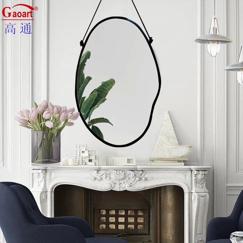 Προσαρμοσμένο μέγεθος Art Deco Vintage Αρχαίος πλαστικός καθρέφτης για διακόσμηση μπάνιου